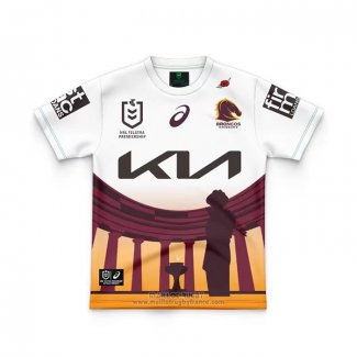 Maillot Enfant Brisbane Broncos Rugby 2024 ANZAC